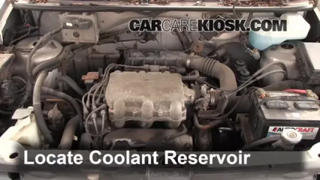 1994 Dodge Caravan 3.0L V6 Refrigerante (anticongelante) Controlar nivel de líquido